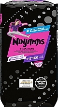 Подгузники-трусики Ninjamas Pyjama Girl Pants, 8-12 лет (27-43 кг), 9 шт - Pampers — фото N1