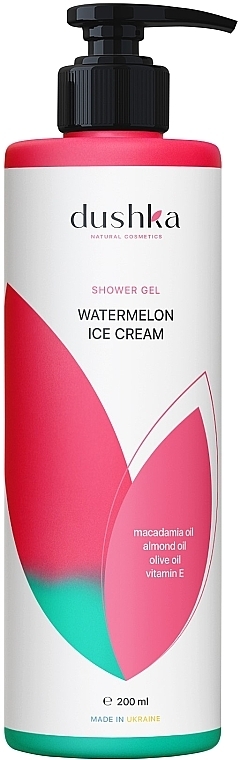 Гель для душа "Арбузное мороженое" - Dushka Watermelon Ice Cream Shower Gel — фото N1