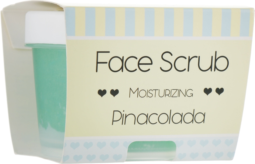 Зволожувальний скраб для обличчя та губ "Піна колада" - Nacomi Moisturizing Face & Lip Scrub Pinacolada — фото N1