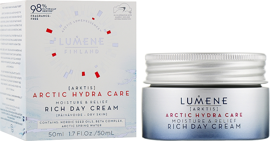 Денний крем для обличчя - Lumene Arctic Hydra Moisture Relief Cream — фото N2