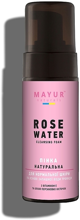 Пенка для умывания натуральная "Роза" - Mayur