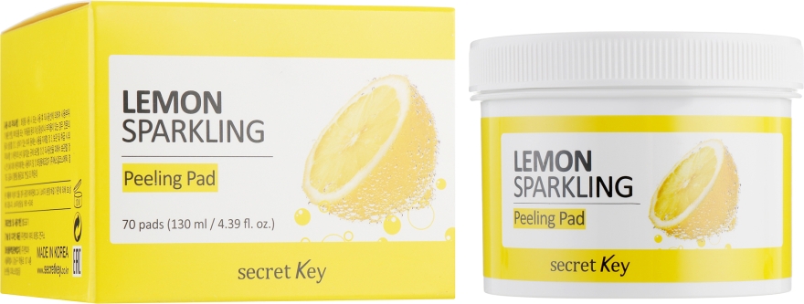 Диски ватные для пилинга - Secret Key Lemon Sparkling Peeling Pad
