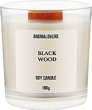 Парфумерія, косметика Ароматична свічка у склянці "Black Wood" - Aromalovers