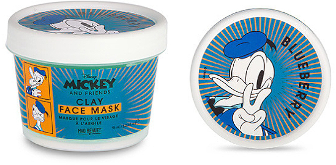 Маска для лица с ароматом черники "Дональд" - Mad Beauty Clay Face Mask Donald — фото N1