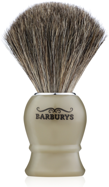Пензель для гоління - Barburys Shaving Brush Grey Horn — фото N1