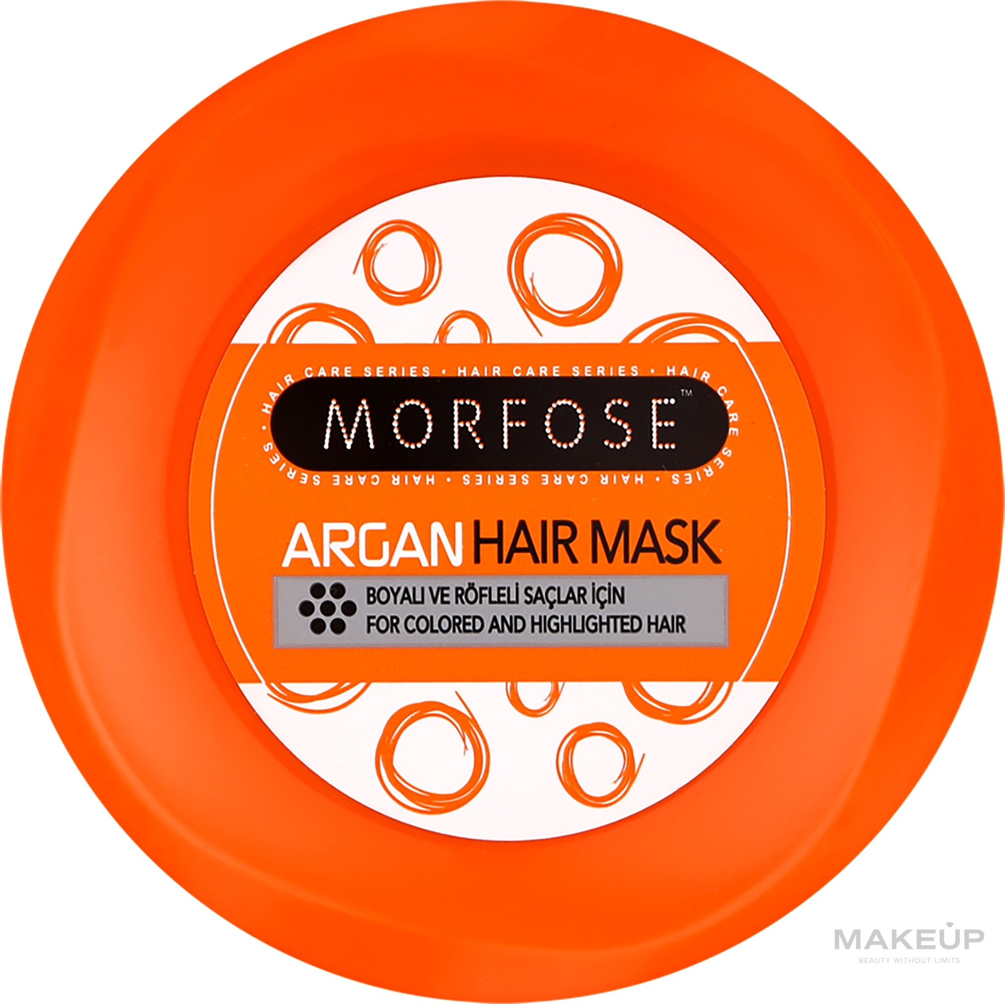 Маска для окрашенных и мелированных волос - Morfose Argan Hair Mask — фото 250ml