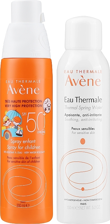 Набір - Avene Sun (spr/200ml + thermal water/150ml) — фото N2