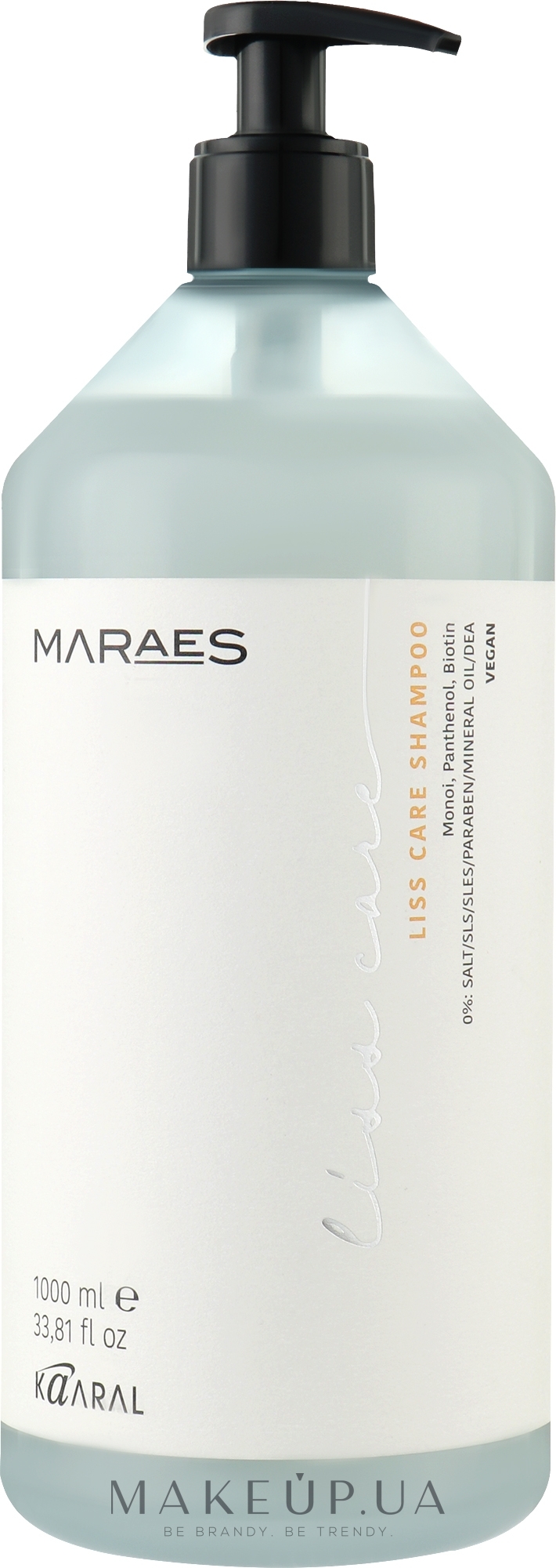 Шампунь для прямых волос с пантенолом и биотином - Kaaral Maraes Liss Care Shampoo — фото 1000ml