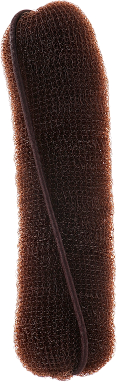 Валик для зачіски, з резинкою, 150 мм, коричневий - Lussoni Hair Bun Roll Brown — фото N1