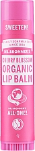 Парфумерія, косметика Органічний бальзам для губ "Квітуча вишня" - Dr. Bronner's All-One! Cherry Blossom Organic Lip Balm
