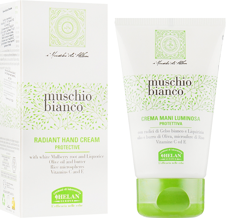 Крем для рук увлажняющий - Helan Muschio Bianco Radiant Hand Cream — фото N1