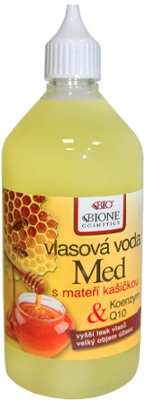 Вода для волосся з маточним молочком - Bione Cosmetics Honey + Q10 — фото N1