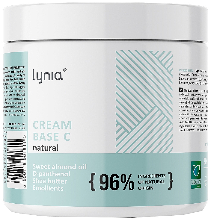Базовий крем для тіла - Lynia Cream Base C Natural — фото N1