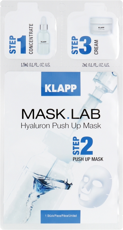 Маска «Гіалурон. Пуш-ап» - Klapp Mask Lab Hyaluron Push Up Mask — фото N1