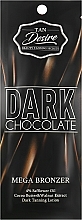 Крем для загара в солярии с двойным шоколадом, DHA и маслом какао - Tan Desire Dark Chocolate (пробник) — фото N1