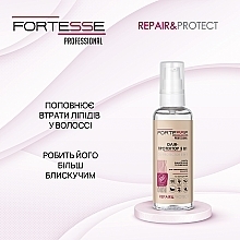 Восстанавливающее масло-протектор 5в1 для сухих и поврежденных волос - Fortesse Professional Repair & Protect Oil-Protector — фото N6