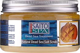 Парфумерія, косметика Сольовий скраб для тіла "Манго" - Saito Spa Mango Dead Sea Salt Body Scrub