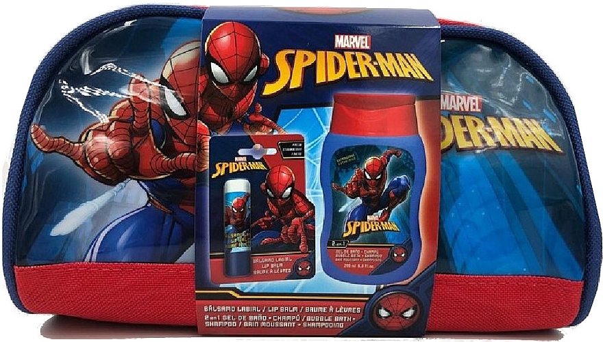 Набор - EP Line Marvel Spider Man Gift Box (sh/gel/200ml + lip/balm/4g + bag/1pcs) — фото N4