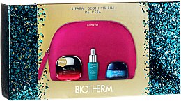 Духи, Парфюмерия, косметика Набор - Biotherm Blue Therapy (cr/50ml + cr/15ml + elixir/7ml + pouch)