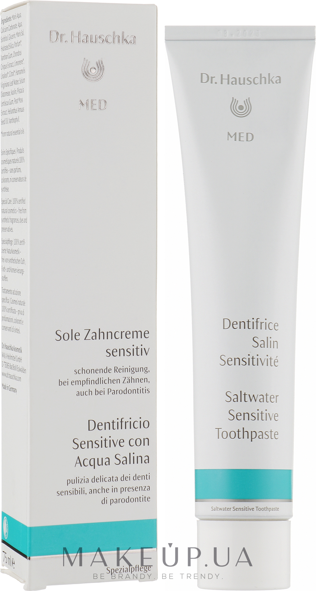 Зубна паста для чутливих зубів "Морська сіль" - Dr. Hauschka Med Sensitive Saltwater Toothpaste — фото 75ml