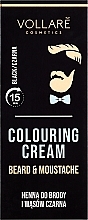 Духи, Парфюмерия, косметика Краска для усов и бороды - Vollare Colouring Cream Beard & Moustache Black
