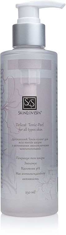 Деликатный тоник-пилинг для всех типов кожи - SkinLoveSpa Delicate Tonic-Peel — фото N1