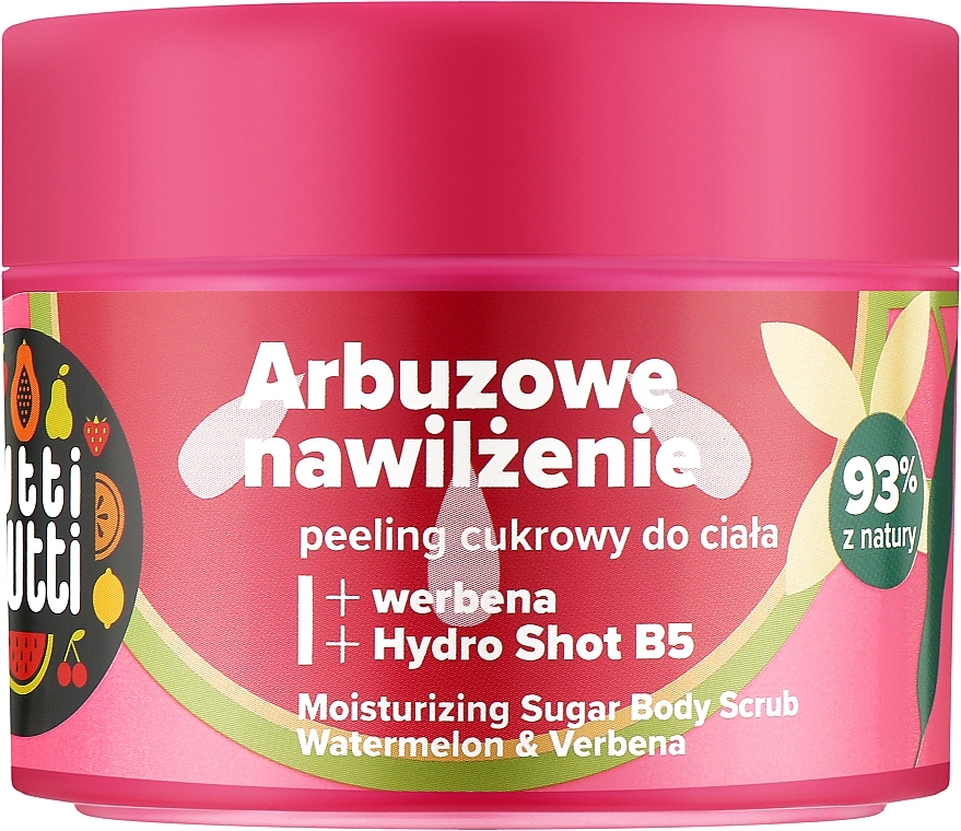 Увлажняющий сахарный скраб для тела "Арбуз и Вербена" - Farmona Tutti Frutti Sugar Body Scrub Watermelon And Verbena — фото N1