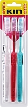 Парфумерія, косметика Набір - Kin Cepillo Dental Soft Toothbrush (toothbrush/3pcs)