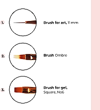 Пензлик для гелю подвійного використання - Sincero Salon Art + Dots Double Use Brush — фото N5
