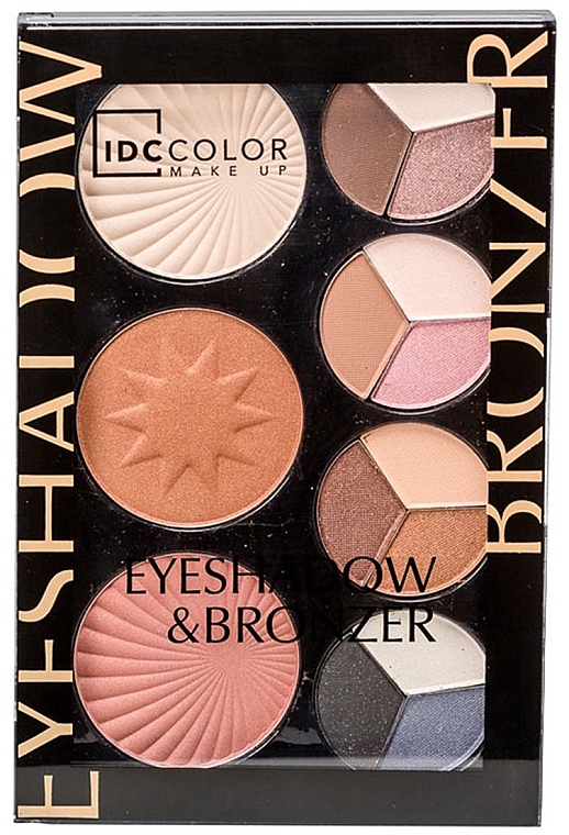 Палетка для макияжа - IDC Color Eyeshadow & Bronzer — фото N1