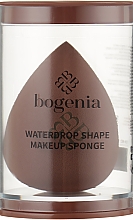 Спонж для макіяжу в формі краплі, коричневий, BG318 - Bogenia — фото N2