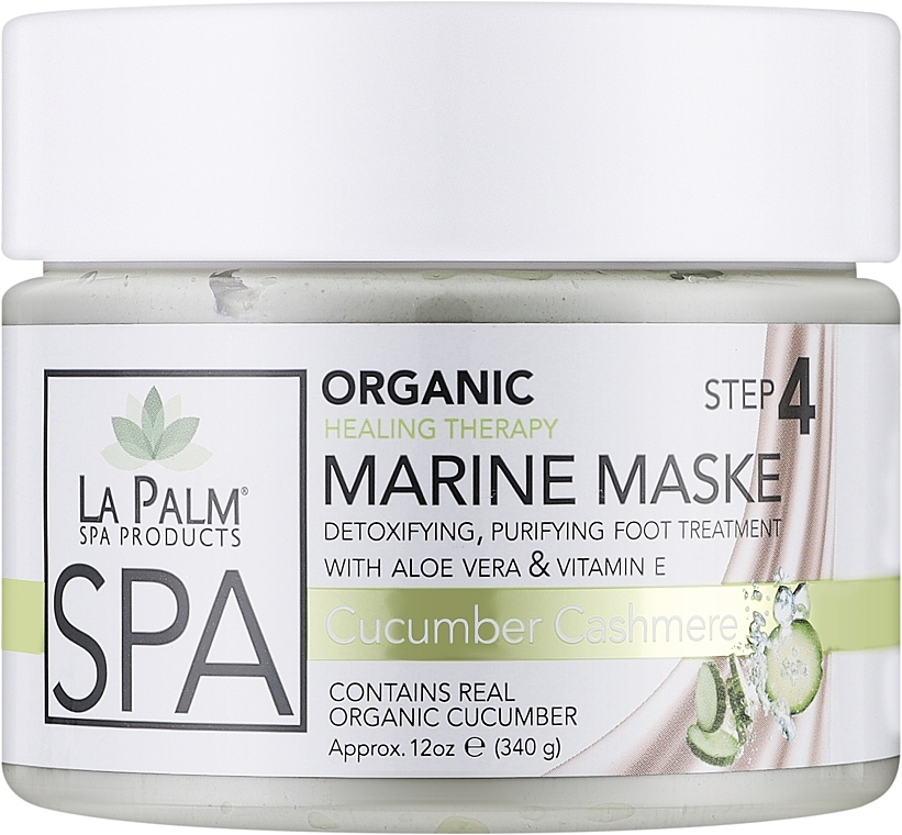 Омолоджувальна маска для рук і ніг "Огірковий кашемір" - La Palm Marine Maske Cucumber Cashmere — фото N1