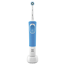 Электрическая зубная щетка, синяя - Oral-B Vitality 100 D100.413.1 PRO CrossAction — фото N3