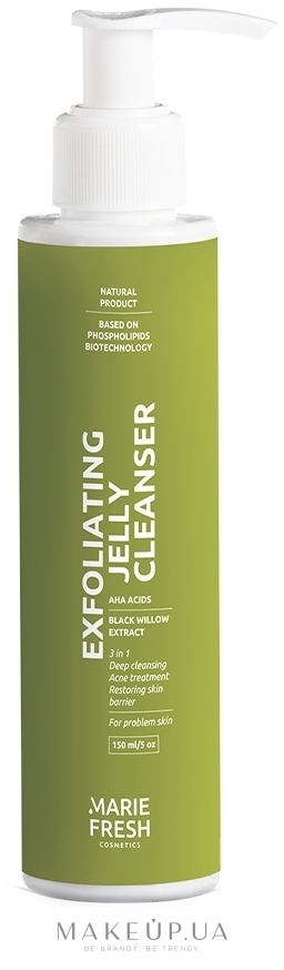 Гель-ексфоліант для вмивання, для проблемної шкіри - Marie Fresh Cosmetics Exfoliating Jelly Cleanser — фото 150ml