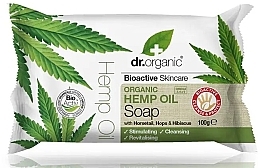 Мыло с конопляным маслом - Dr. Organic Bioactive Skincare Organic Hemp Oil Soap — фото N1