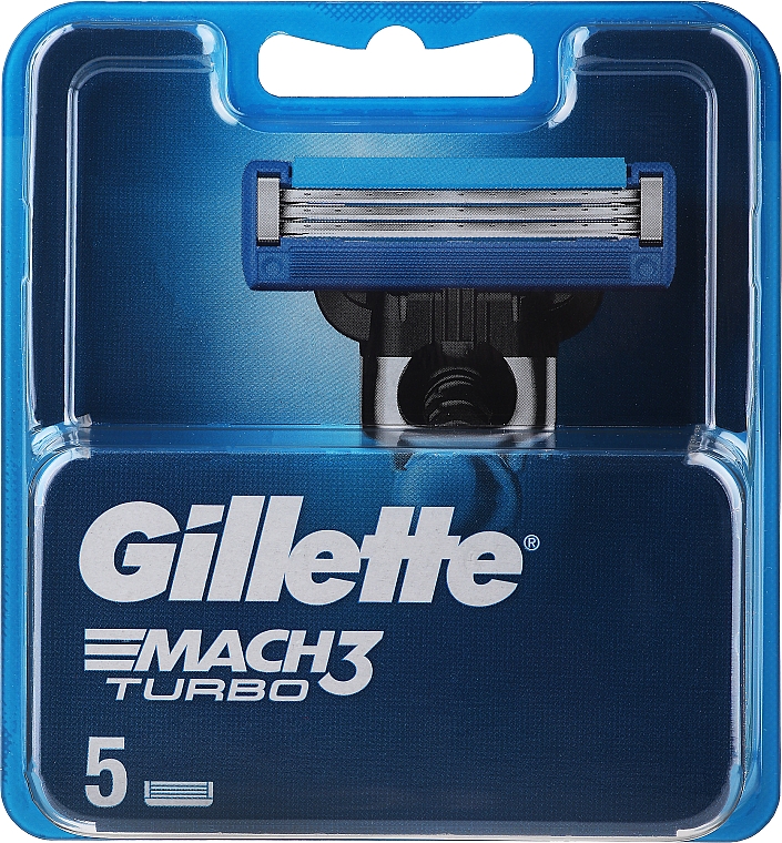 Змінні касети для гоління, 5 шт. - Gillette Mach 3 Turbo 3D Motion — фото N9