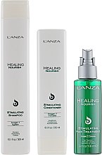 Набір для відновлення і стимулювання росту волосся - L'anza Healing Nourish 3 Step Kit (sh/300ml + cond/250ml + mist/100ml) — фото N2