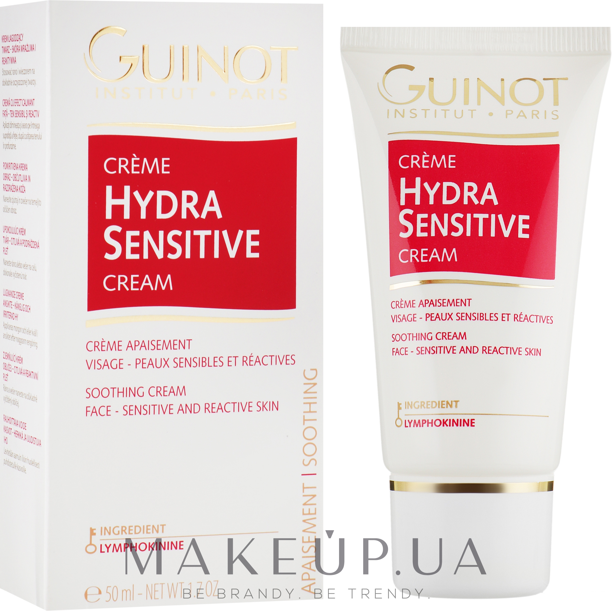Десенсибиллизирующий защитный крем - Guinot Hydra Sensitive Face Cream — фото 50ml
