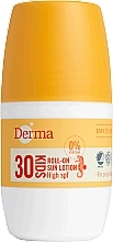 Сонцезахисний крем з роликовим аплікатором для дітей - Derma Sun Kids Roll-on SPF 30 — фото N1