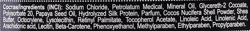 Масляно-солевой скраб для тела питательный "Масло папайи & протеины шелка" - Energy of Vitamins — фото N6