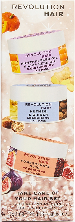 Набір - Revolution Haircare Winter Hair Mask Gift Set (mask/3x50ml) — фото N3