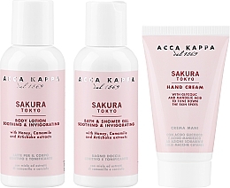 Acca Kappa Sakura Tokyo - Набір (sh/gel/100ml + b/lot/100ml + h/cr/75ml) — фото N2