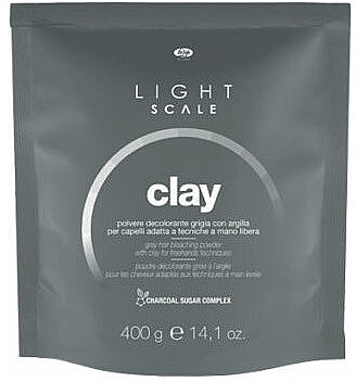 Швидкодійний відбілювальний порошок - Lisap Light Scale Clay Grey — фото N1