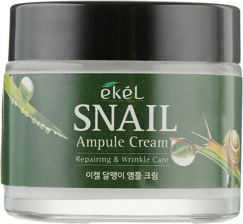 Ампульний крем для обличчя з муцином равлика - Ekel Snail Ampule Cream — фото N2