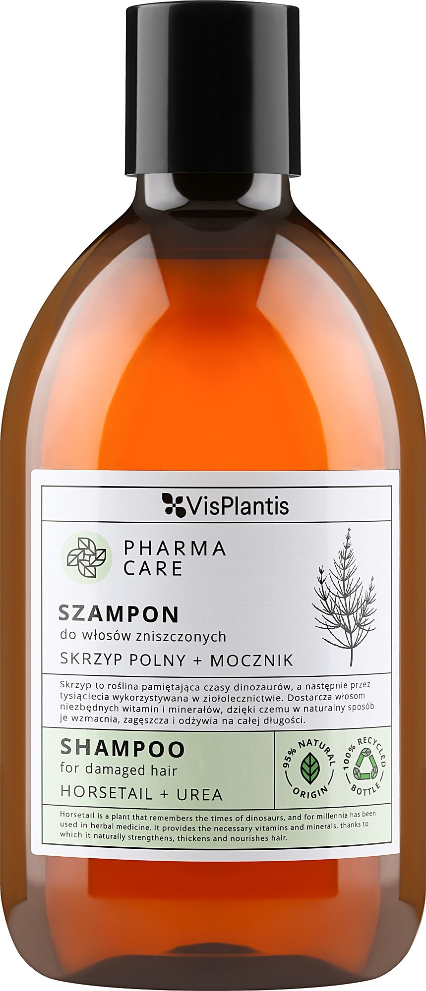 Шампунь для поврежденных волос "Хвощ + мочевина" - Vis Plantis Pharma Care Horsetail + Urea Shampoo — фото 500ml