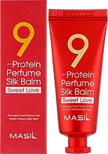 Незмивний бальзам для захисту волосся з ароматом гібіскусу і троянди - Masil 9 Protein Perfume Silk Balm Sweet Love — фото N2