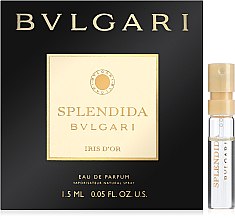 Духи, Парфюмерия, косметика Bvlgari Splendida Iris D'or - Парфюмированная вода (пробник)