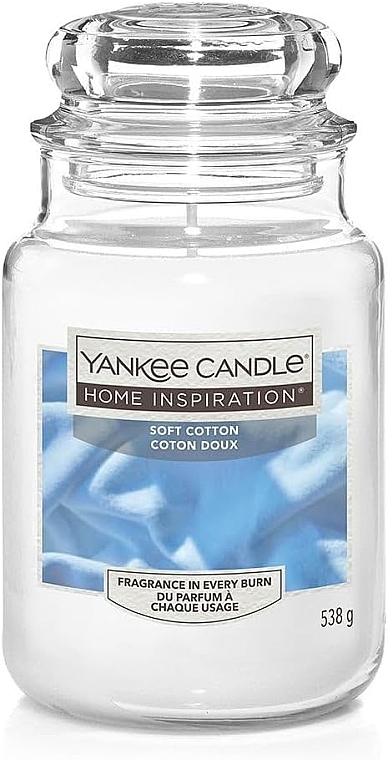 Ароматическая свеча в банке - Yankee Candle Home Inspiration Soft Cotton — фото N2