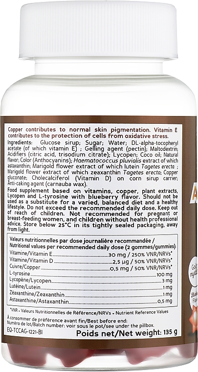 Жевательные конфеты для автозагара - Biocyte Autobronzant Gummies — фото N2