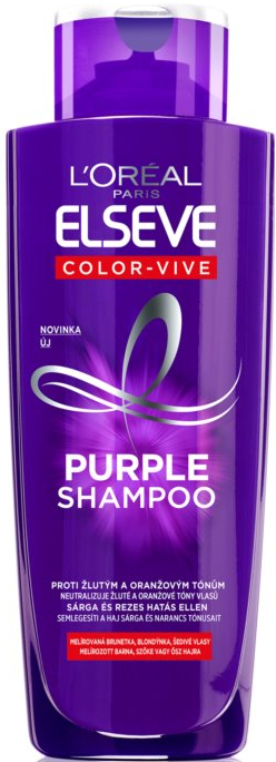 Шампунь-нейтралізатор жовтого відтінку - L’Oréal Paris Elseve Color-Vive Purple — фото N1